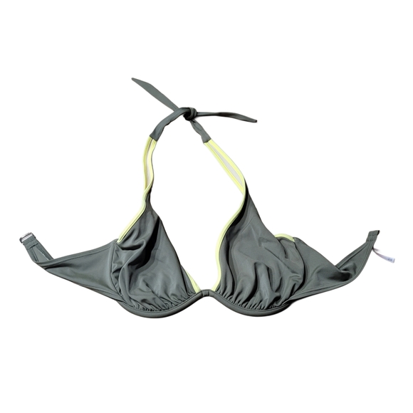 Victoria's Secret Olive Green Bikini Top with Yellow Trim And Skort Bottom - Picture 8 of 11